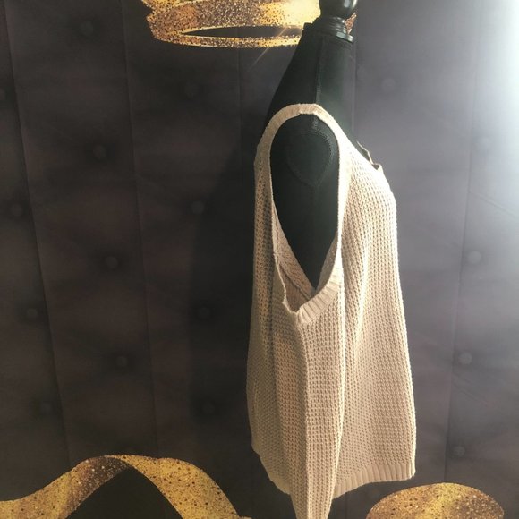 Beige Plus Size Sweater - Picture 2 of 4